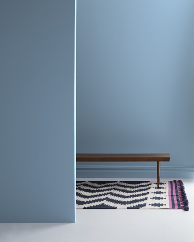 Painted wall with Denim Wash 838