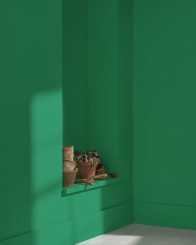 Painted wall with Floradale Isle 581