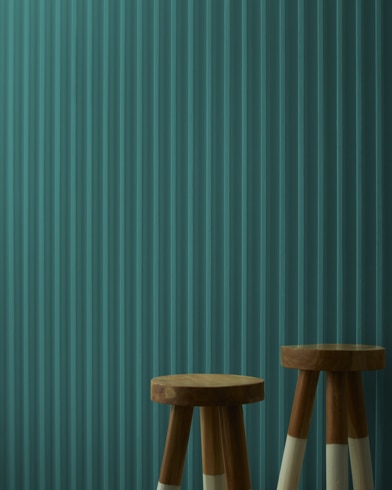 Painted wall with Newport Green 2050-30
