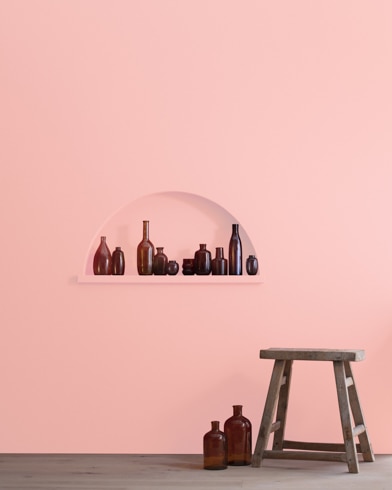 Mur peint en Aurore Rose 2010-50