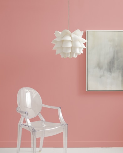 Painted wall with Belladonna Lily 2093-40