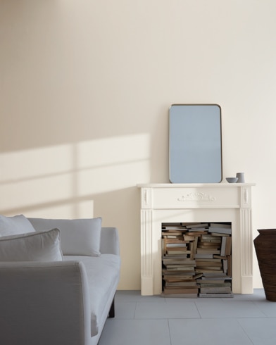 Painted wall with Pale Oak OC-20